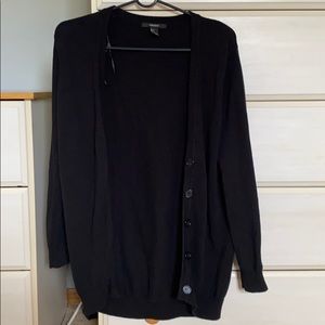 black cardigan